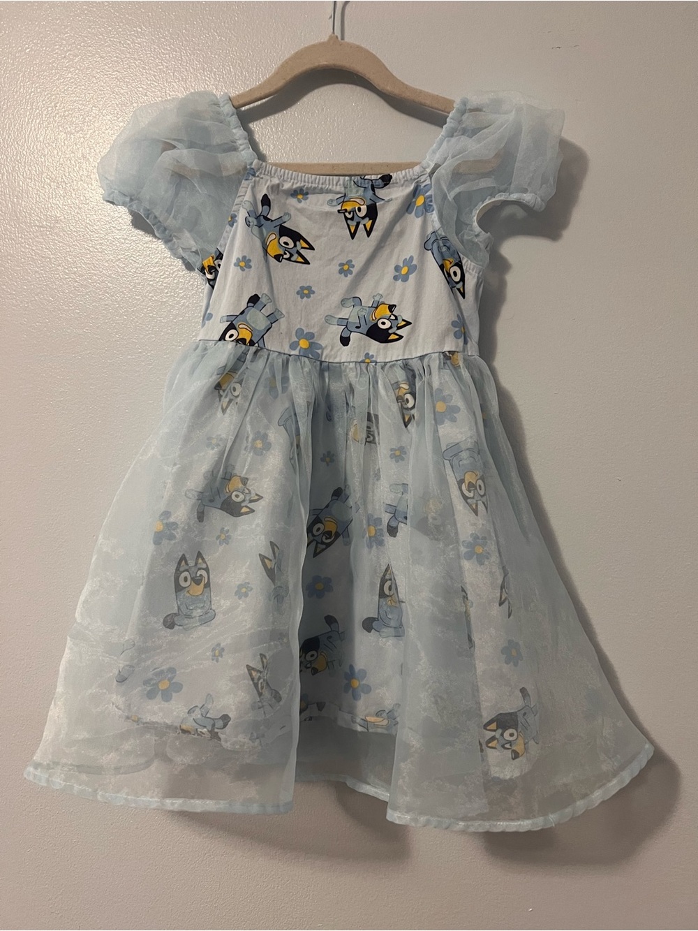 Bluey Light Blue Tulle Dress